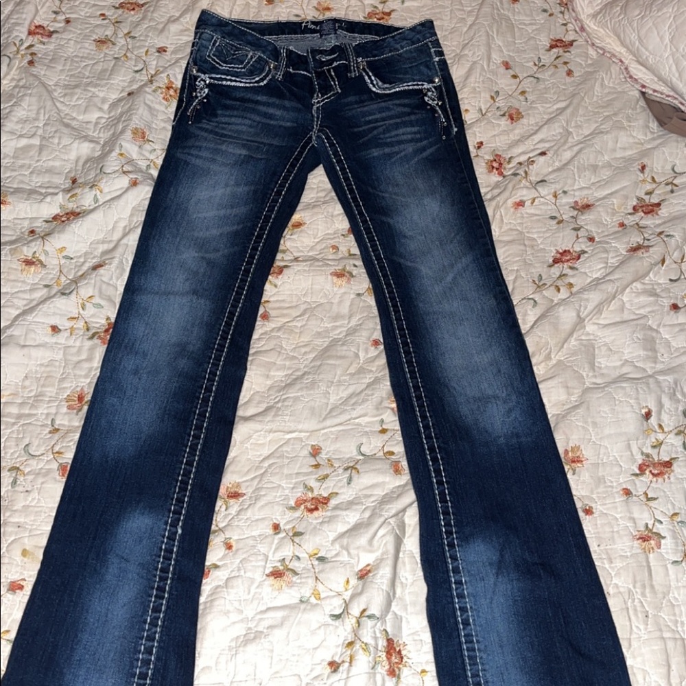 trending boot cut vintage Amethyst jeans